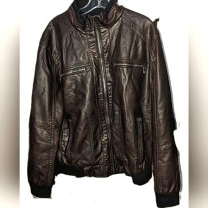 Faux leather jacket
